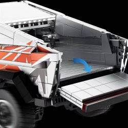 BAKA TECHNOLOGY 33000 XE TẢI ĐIỆN TỬ TESLA bộ đồ chơi xếp lắp ráp ghép mô hình Creator TESLA CYBERTRUCK Sáng Tạo 1067 khối