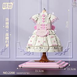 WEILE CREATION 2200 LOLITA LUOYUKI TRỞ LẠI GIẤC MƠ bộ đồ chơi xếp lắp ráp ghép mô hình Arts & Crafts 1605 khối