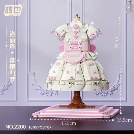 WEILE CREATION 2200 LOLITA LUOYUKI TRỞ LẠI GIẤC MƠ bộ đồ chơi xếp lắp ráp ghép mô hình Arts & Crafts 1605 khối