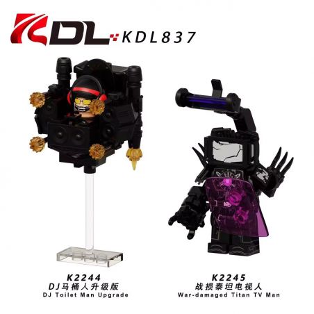 KDL 837 K2244 2244 K2245 2245 2 LOẠI NHÀ VỆ SINH bộ đồ chơi xếp lắp ráp ghép mô hình Movie & Game SKIBIDI TOILET Phim Và Trò Chơi