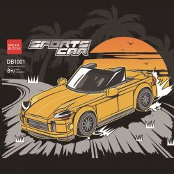 DRAM BLOCKS DB1001 1001 XE THỂ THAO bộ đồ chơi xếp lắp ráp ghép mô hình Speed Champions Racing Cars Đua Xe Công Thức