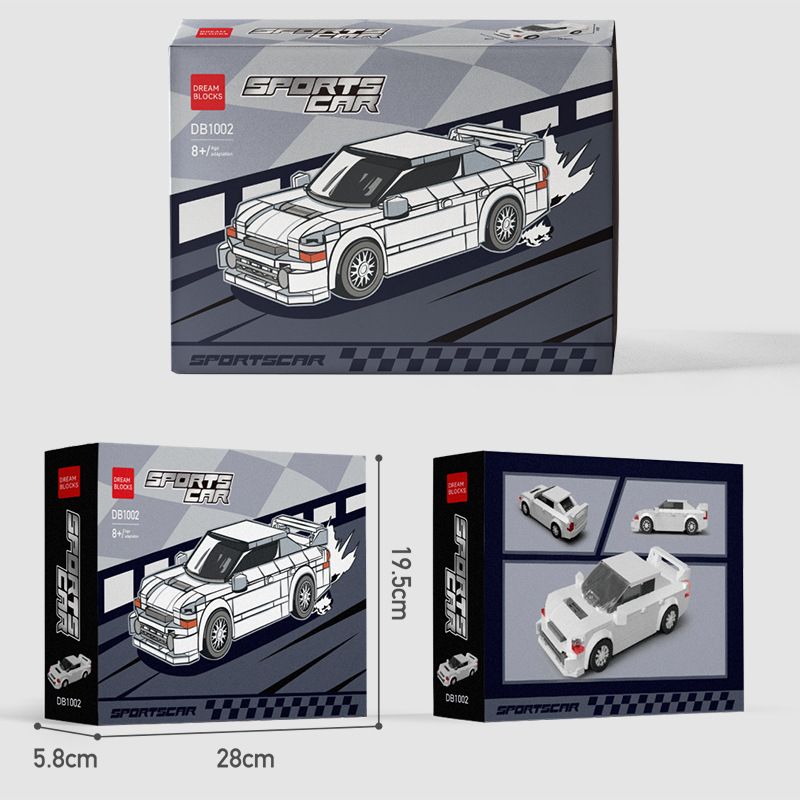 DRAM BLOCKS DB1002 1002 XE THỂ THAO DB1002 bộ đồ chơi xếp lắp ráp ghép mô hình Speed Champions Racing Cars Đua Xe Công Thức