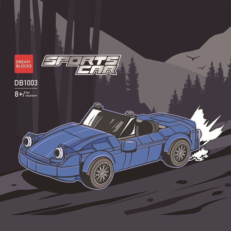 DRAM BLOCKS DB1003 1003 XE THỂ THAO DB1003 bộ đồ chơi xếp lắp ráp ghép mô hình Speed Champions Racing Cars Đua Xe Công Thức
