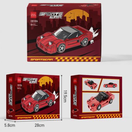 DRAM BLOCKS DB1004 1004 XE THỂ THAO DB1004 bộ đồ chơi xếp lắp ráp ghép mô hình Speed Champions Racing Cars Đua Xe Công Thức