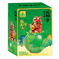 Kazi KY81159 81159 HEO ĐẤT SƯ TỬ GIÓ TRÀN ĐẦY MAY MẮN VÀ bộ đồ chơi xếp lắp ráp ghép mô hình Creator Sáng Tạo 306 khối