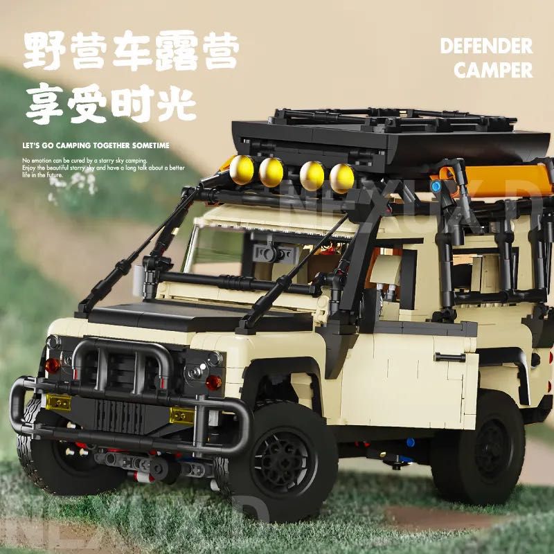  NEXUX.D 8101 Land Rover Defender Campers Xếp hình lắp ráp ghép mô hình Cắm trại xe