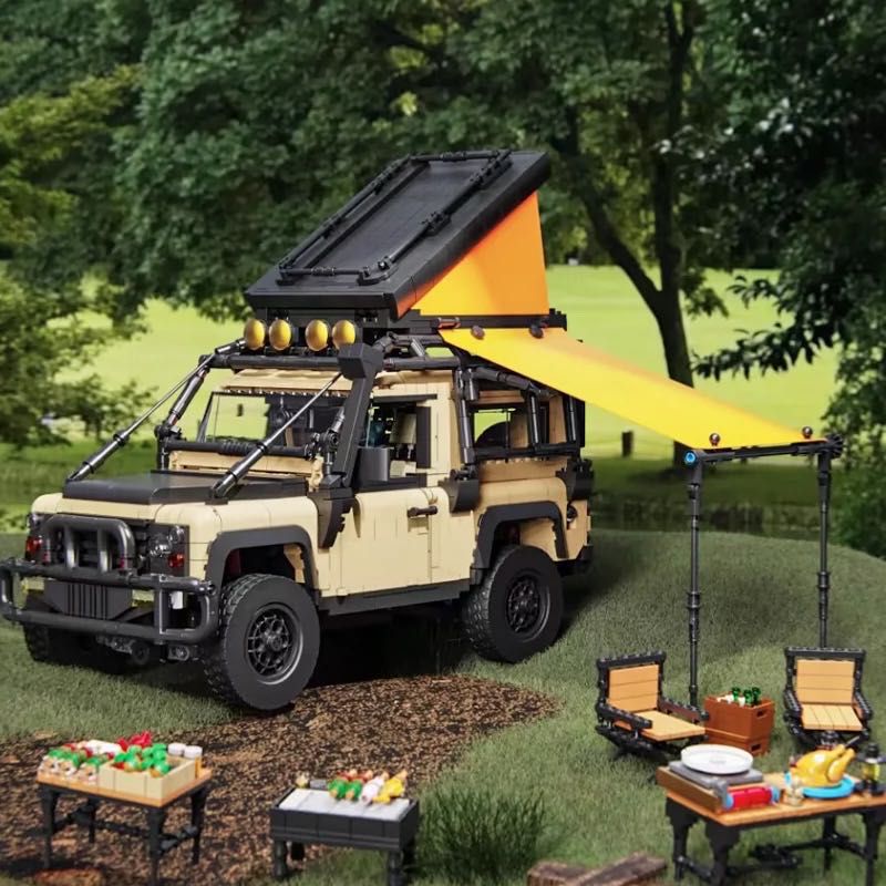 NEXUX.D 8101 CẮM TRẠI XE bộ đồ chơi xếp lắp ráp ghép mô hình Creator LAND ROVER DEFENDER CAMPERS Sáng Tạo 2766 khối