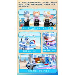 JIALE SPECIAL 58005 ĐỪNG CHẠM VÀO CON MÈO TƯỞNG TƯỢNG LÃNH THỔ CỦA MEOW ROBOT CUỒNG NỘ GIẤY bộ đồ chơi xếp lắp ráp ghép mô hình 734 khối