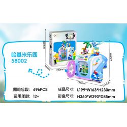 JIALE SPECIAL 58005 ĐỪNG CHẠM VÀO CON MÈO TƯỞNG TƯỢNG LÃNH THỔ CỦA MEOW ROBOT CUỒNG NỘ GIẤY bộ đồ chơi xếp lắp ráp ghép mô hình 734 khối