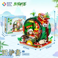 JIALE SPECIAL 54033 NHÀ TRE PANDA WEIRUZHAI bộ đồ chơi xếp lắp ráp ghép mô hình 562 khối