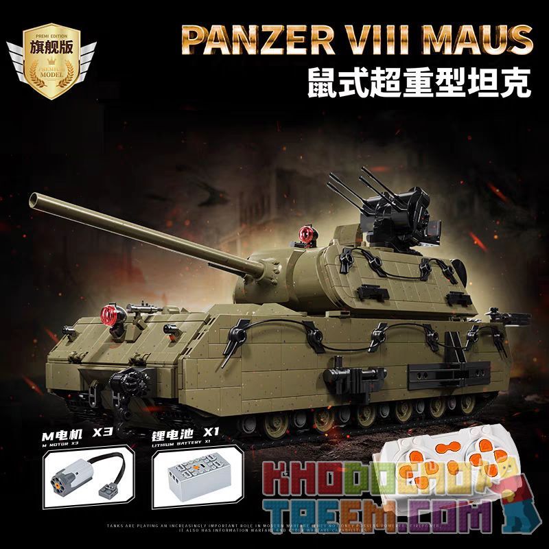 12GO 98002 98001 XE TĂNG SIÊU NẶNG MAUS bộ đồ chơi xếp lắp ráp ghép mô hình Military Army PANZER VII MAUS Quân Sự Bộ Đội 3568 khối 12GO 98002 98001 XE TĂNG SIÊU NẶNG MAUS bộ đồ chơi xếp lắp ráp ghép mô hình Military Army PANZER VII MAUS Quân Sự Bộ Đội 3568 khối