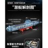 PanlosBrick 628020 Panlos Brick 628020 VŨ KHÍ HÀNG HẢI TÀU NGẦM HẠT NHÂN TYPE 941 bộ đồ chơi xếp lắp ráp ghép mô hình Military Army Quân Sự Bộ Đội 4474 khối