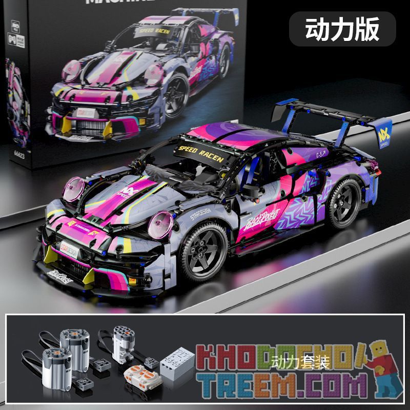 XINGYA EXCELLENT PRODUCTS 66623 66624 PORSCHE 911 1:10 tỷ lệ 1:10 bộ đồ chơi xếp lắp ráp ghép mô hình Technic Kỹ Thuật Công Nghệ Cao Mô Hình Phương Tiện