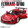 LERU 10723 FERRARI SF90 1:8 tỷ lệ 1:8 bộ đồ chơi xếp lắp ráp ghép mô hình Technic Kỹ Thuật Công Nghệ Cao Mô Hình Phương Tiện 4260 khối