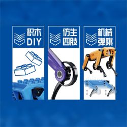 JILIDUO YC25124 25124 BOSTON POWERED BOUNCE DOG bộ đồ chơi xếp lắp ráp ghép mô hình BUNCE DOG