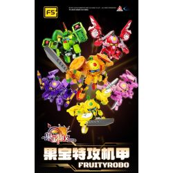 F5 E0009 0009 KHO BÁU TRÁI CÂY ĐẶC BIỆT TẤN CÔNG MECHA TRÒ CHƠI TREASURE BATTLE RUYI bộ đồ chơi xếp lắp ráp ghép mô hình Movie & Game FRUITYROBO Phim Và Trò Chơi