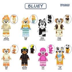TP 1018 139 140 141 142 143 144 145 146 BẦM TÍM 8 HÌNH bộ đồ chơi xếp lắp ráp ghép mô hình Movie & Game BLUEY Phim Và Trò Chơi