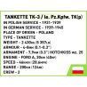 COBI 2658 XE TĂNG TK-3 1:28 tỷ lệ 1:28 bộ đồ chơi xếp lắp ráp ghép mô hình Military Army TANKETTE TK-3 Quân Sự Bộ Đội 318 khối
