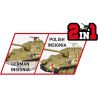 COBI 2655 TẤM XE TĂNG TRUNG BÌNH DA BÁO 1:28 tỷ lệ 1:28 bộ đồ chơi xếp lắp ráp ghép mô hình Military Army PANZER V PANTHER AUSF. G PUDEL Quân Sự Bộ Đội 1133 khối