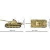 COBI 2655 TẤM XE TĂNG TRUNG BÌNH DA BÁO 1:28 tỷ lệ 1:28 bộ đồ chơi xếp lắp ráp ghép mô hình Military Army PANZER V PANTHER AUSF. G PUDEL Quân Sự Bộ Đội 1133 khối