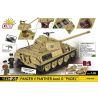 COBI 2655 TẤM XE TĂNG TRUNG BÌNH DA BÁO 1:28 tỷ lệ 1:28 bộ đồ chơi xếp lắp ráp ghép mô hình Military Army PANZER V PANTHER AUSF. G PUDEL Quân Sự Bộ Đội 1133 khối