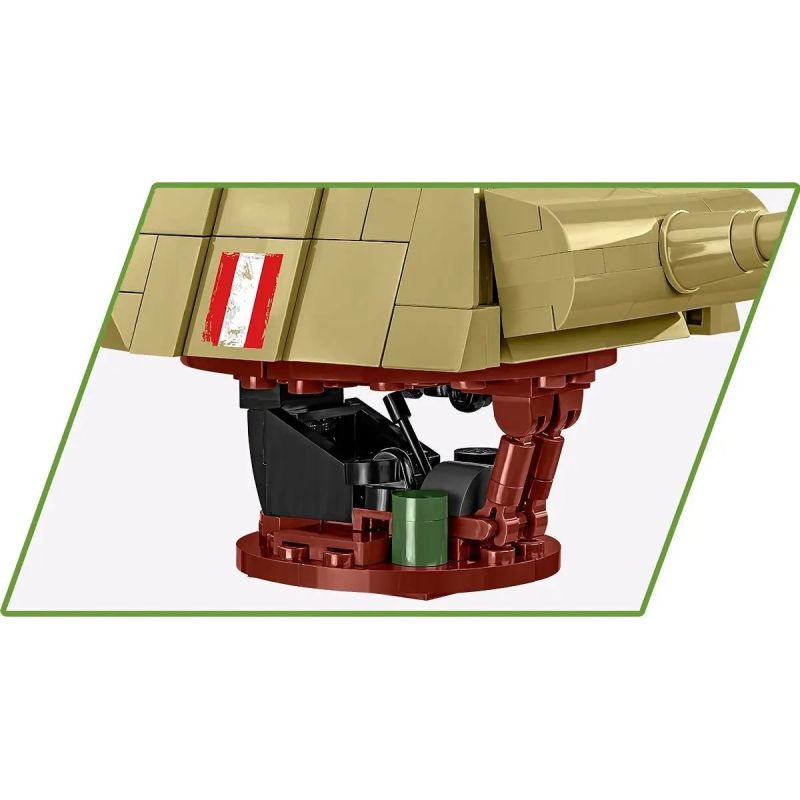 COBI 2655 TẤM XE TĂNG TRUNG BÌNH DA BÁO 1:28 tỷ lệ 1:28 bộ đồ chơi xếp lắp ráp ghép mô hình Military Army PANZER V PANTHER AUSF. G PUDEL Quân Sự Bộ Đội 1133 khối