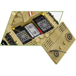 COBI 2655 TẤM XE TĂNG TRUNG BÌNH DA BÁO 1:28 tỷ lệ 1:28 bộ đồ chơi xếp lắp ráp ghép mô hình Military Army PANZER V PANTHER AUSF. G PUDEL Quân Sự Bộ Đội 1133 khối