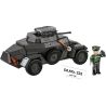 COBI 2657 XE TRINH SÁT THẾ CHIẾN II CỦA ĐỨC 1:28 tỷ lệ 1:28 bộ đồ chơi xếp lắp ráp ghép mô hình Military Army SD.KFZ. 222 Quân Sự Bộ Đội 502 khối