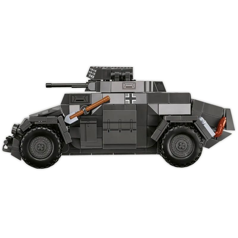 COBI 2657 XE TRINH SÁT THẾ CHIẾN II CỦA ĐỨC 1:28 tỷ lệ 1:28 bộ đồ chơi xếp lắp ráp ghép mô hình Military Army SD.KFZ. 222 Quân Sự Bộ Đội 502 khối