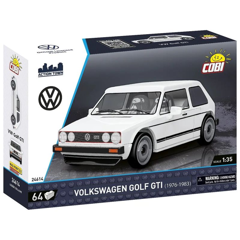 COBI 24613 24615 24614 VOLKSWAGEN GOLF GTI 1:35 tỷ lệ 1:35 bộ đồ chơi xếp lắp ráp ghép mô hình Racers Đua Tốc Độ 68 khối