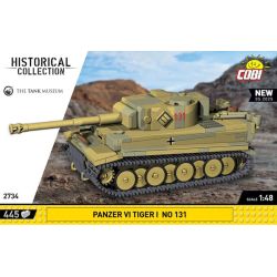 COBI 2734 TIGER SIX TANK 1:48 tỷ lệ 1:48 bộ đồ chơi xếp lắp ráp ghép mô hình Military Army PANZER VI TIGER NO 131 Quân Sự Bộ Đội 445 khối