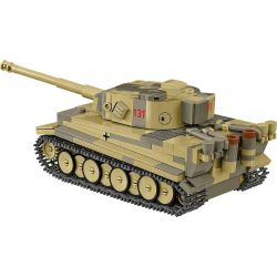 COBI 2734 TIGER SIX TANK 1:48 tỷ lệ 1:48 bộ đồ chơi xếp lắp ráp ghép mô hình Military Army PANZER VI TIGER NO 131 Quân Sự Bộ Đội 445 khối
