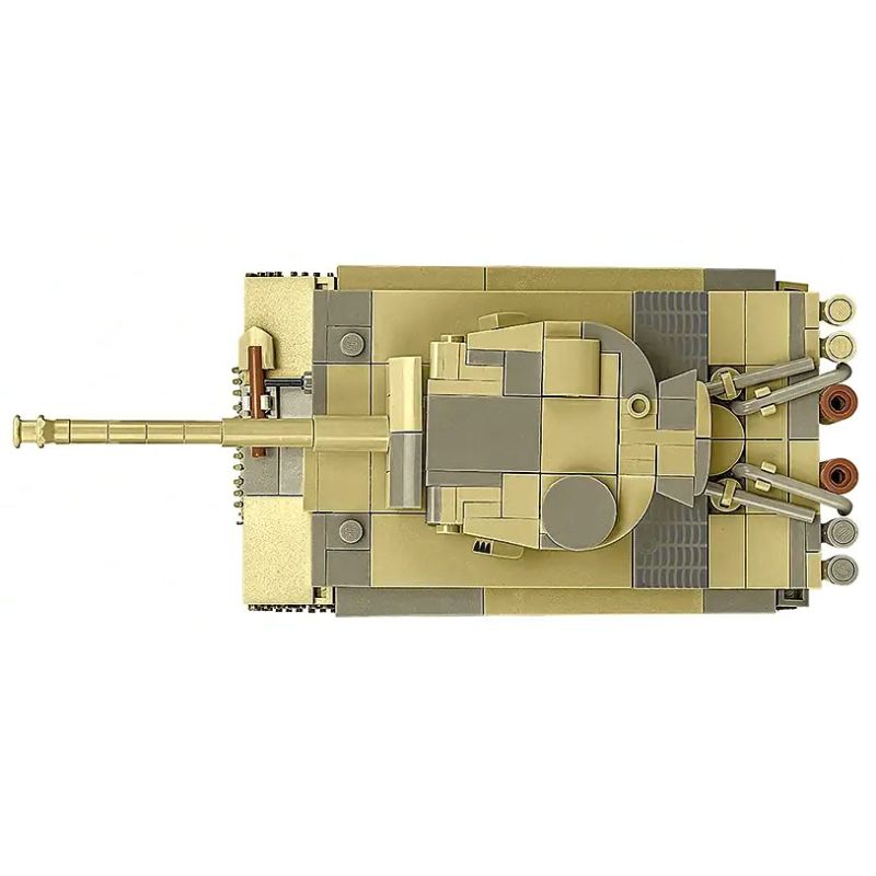 COBI 2734 TIGER SIX TANK 1:48 tỷ lệ 1:48 bộ đồ chơi xếp lắp ráp ghép mô hình Military Army PANZER VI TIGER NO 131 Quân Sự Bộ Đội 445 khối