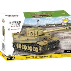 COBI 2734 TIGER SIX TANK 1:48 tỷ lệ 1:48 bộ đồ chơi xếp lắp ráp ghép mô hình Military Army PANZER VI TIGER NO 131 Quân Sự Bộ Đội 445 khối