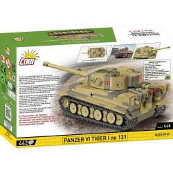 COBI 2734 TIGER SIX TANK 1:48 tỷ lệ 1:48 bộ đồ chơi xếp lắp ráp ghép mô hình Military Army PANZER VI TIGER NO 131 Quân Sự Bộ Đội 445 khối