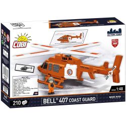 COBI 26627 MÁY BAY TRỰC THĂNG BELL 407 CẢNH SÁT BIỂN 1:48 tỷ lệ 1:48 bộ đồ chơi xếp lắp ráp ghép mô hình City BELL 407 COAST GUARD Thành Phố 210 khối