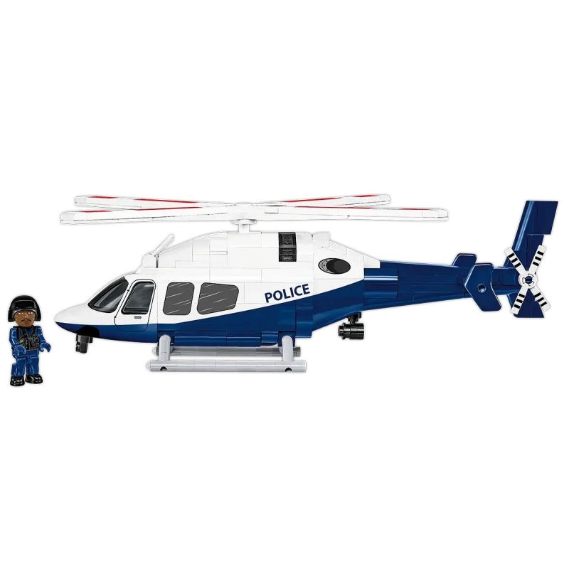 COBI 26630 BELL 429 TRỰC THĂNG CẢNH SÁT 1:48 tỷ lệ 1:48 bộ đồ chơi xếp lắp ráp ghép mô hình City BELL 429 POLICE Thành Phố 254 khối