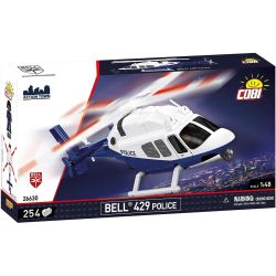 COBI 26630 BELL 429 TRỰC THĂNG CẢNH SÁT 1:48 tỷ lệ 1:48 bộ đồ chơi xếp lắp ráp ghép mô hình City BELL 429 POLICE Thành Phố 254 khối
