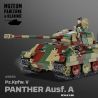 COBI 2654 XE TĂNG ĐỨC LOẠI A 1:28 tỷ lệ 1:28 bộ đồ chơi xếp lắp ráp ghép mô hình Military Army PZKPFW V PANTHER AUSF Quân Sự Bộ Đội 1152 khối