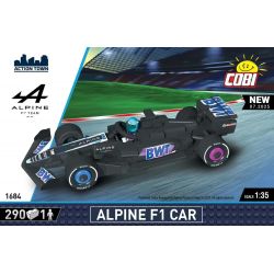 COBI 1684 ALPINE F1 RACING 1:35 tỷ lệ 1:35 bộ đồ chơi xếp lắp ráp ghép mô hình Racers ALPINE F1 CAR Đua Tốc Độ 290 khối