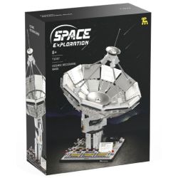 TAKUGI T1017 1017 THĂM DÒ KHÔNG GIAN CƠ SỞ TIẾP NHẬN VŨ TRỤ bộ đồ chơi xếp lắp ráp ghép mô hình SPACE EXPLANATION 1375 khối