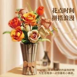 BEAUTY AND 13066 BÌNH HOA HỒNG bộ đồ chơi xếp lắp ráp ghép mô hình Creator BUNCH OF FLOWERS Sáng Tạo 868 khối