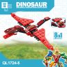 ZHEGAO QL1724 1724 KHỦNG LONG TÁM TRONG MỘT MECHA bộ đồ chơi xếp lắp ráp ghép mô hình