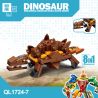 ZHEGAO QL1724 1724 KHỦNG LONG TÁM TRONG MỘT MECHA bộ đồ chơi xếp lắp ráp ghép mô hình