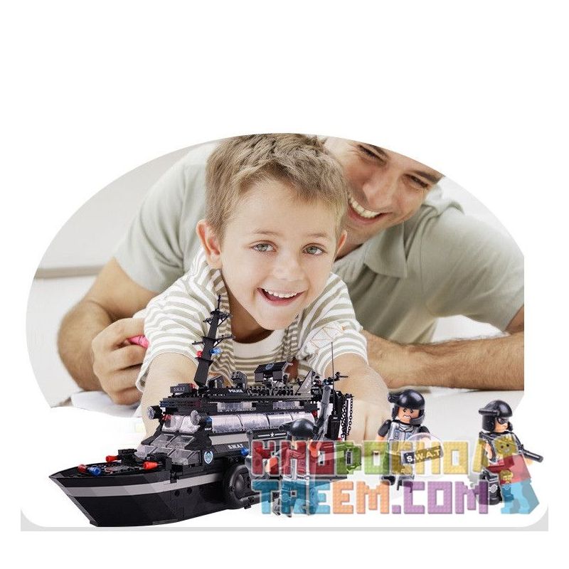 WOMA C0546 0546 Xếp hình kiểu  SWAT SPECIAL FORCE SWAT Battle Command Ship Tàu Chỉ Huy Đánh Trận Của Lực Lượng đặc Nhiệm 981 khối