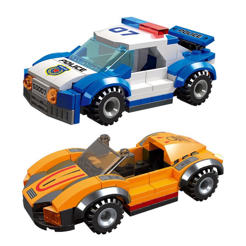 JIESTAR 50007 THÀNH PHỐ TOÀN CẦU XE CẢNH SÁT NHANH CHÓNG bộ đồ chơi xếp lắp ráp ghép mô hình City 194 khối