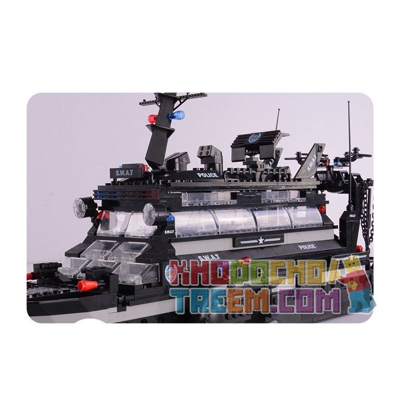 WOMA C0546 0546 Xếp hình kiểu  SWAT SPECIAL FORCE SWAT Battle Command Ship Tàu Chỉ Huy Đánh Trận Của Lực Lượng đặc Nhiệm 981 khối