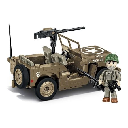 COBI 3133 WILLIS MB PHƯƠNG TIỆN QUÂN SỰ 1:35 tỷ lệ 1:35 bộ đồ chơi xếp lắp ráp ghép mô hình Military Army WILLYS MB Quân Sự Bộ Đội 132 khối