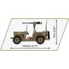 COBI 3133 WILLIS MB PHƯƠNG TIỆN QUÂN SỰ 1:35 tỷ lệ 1:35 bộ đồ chơi xếp lắp ráp ghép mô hình Military Army WILLYS MB Quân Sự Bộ Đội 132 khối