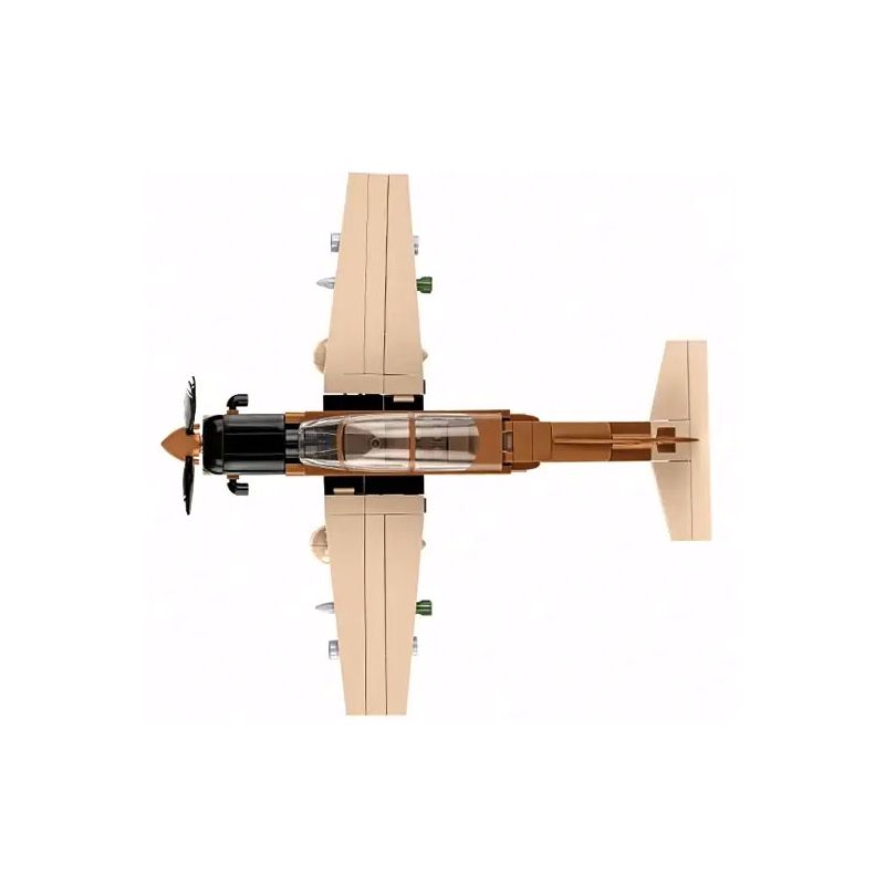 COBI 5905 AT-6 MÁY BAY TẤN CÔNG ÁNH SÁNG WOLVERINE 1:48 tỷ lệ 1:48 bộ đồ chơi xếp lắp ráp ghép mô hình Military Army AT-6 WOLVERINE Quân Sự Bộ Đội 262 khối